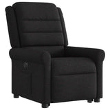 Fauteuil inclinable électrique noir tissu