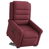 Fauteuil inclinable électrique rouge bordeaux tissu