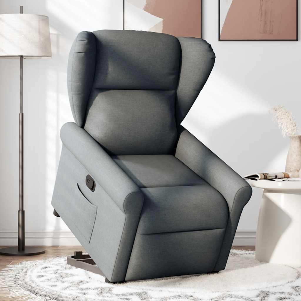 Fauteuil inclinable Gris foncé Tissu