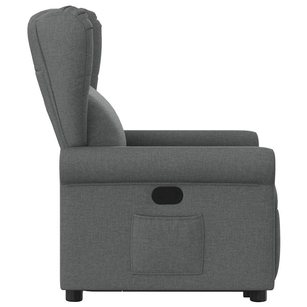 Fauteuil inclinable Gris foncé Tissu