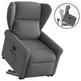 Fauteuil inclinable Gris foncé Tissu