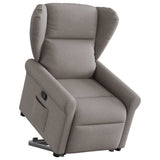 Fauteuil inclinable taupe tissu