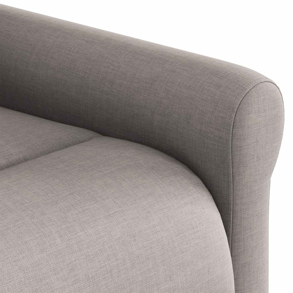 Fauteuil inclinable taupe tissu