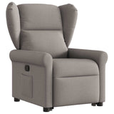 Fauteuil inclinable taupe tissu