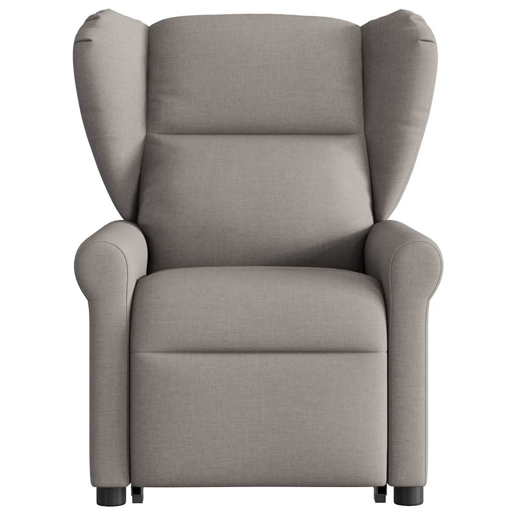 Fauteuil inclinable taupe tissu