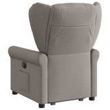 Fauteuil inclinable taupe tissu