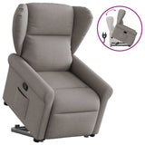 Fauteuil inclinable taupe tissu