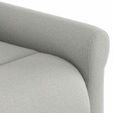 Fauteuil inclinable gris nuage tissu