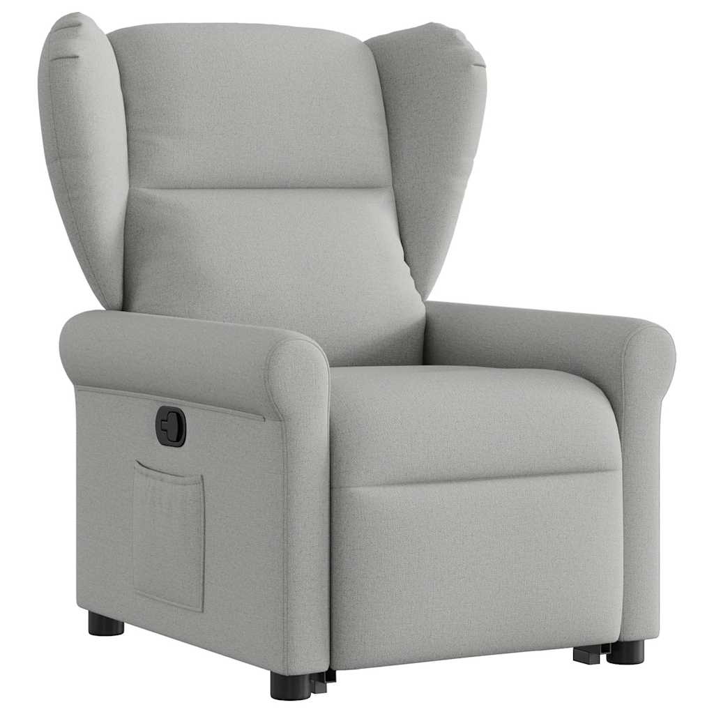 Fauteuil inclinable gris nuage tissu