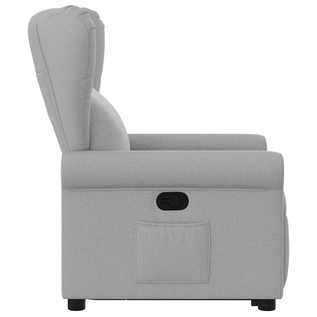 Fauteuil inclinable gris nuage tissu