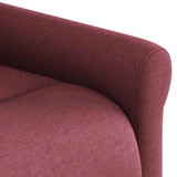 Fauteuil inclinable de massage Rouge bordeaux Tissu