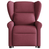 Fauteuil inclinable de massage Rouge bordeaux Tissu