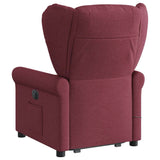 Fauteuil inclinable de massage Rouge bordeaux Tissu