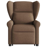 Fauteuil inclinable de massage électrique Marron Tissu