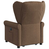 Fauteuil inclinable de massage électrique Marron Tissu