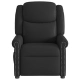 Fauteuil massage inclinable électrique noir brillant similicuir