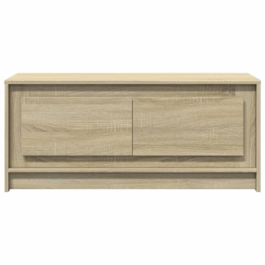 Table basse avec lumières LED chêne sonoma bois d'ingénierie