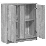 Buffet avec LED sonoma gris 77x34x85 cm bois d'ingénierie