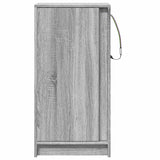 Buffet avec LED sonoma gris 42,5x34x85 cm bois d'ingénierie