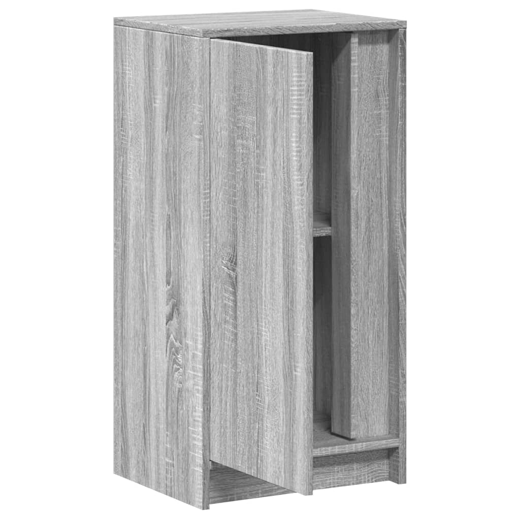 Buffet avec LED sonoma gris 42,5x34x85 cm bois d'ingénierie