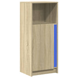 Sideboard mit LED Sonoma-Eiche 42,5x34x100 cm Holzwerkstoff