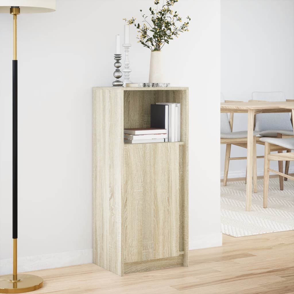 Sideboard mit LED Sonoma-Eiche 42,5x34x100 cm Holzwerkstoff