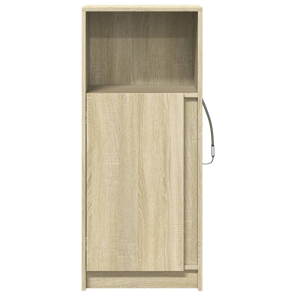 Sideboard mit LED Sonoma-Eiche 42,5x34x100 cm Holzwerkstoff