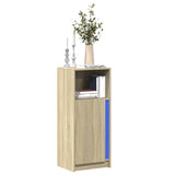 Sideboard mit LED Sonoma-Eiche 42,5x34x100 cm Holzwerkstoff