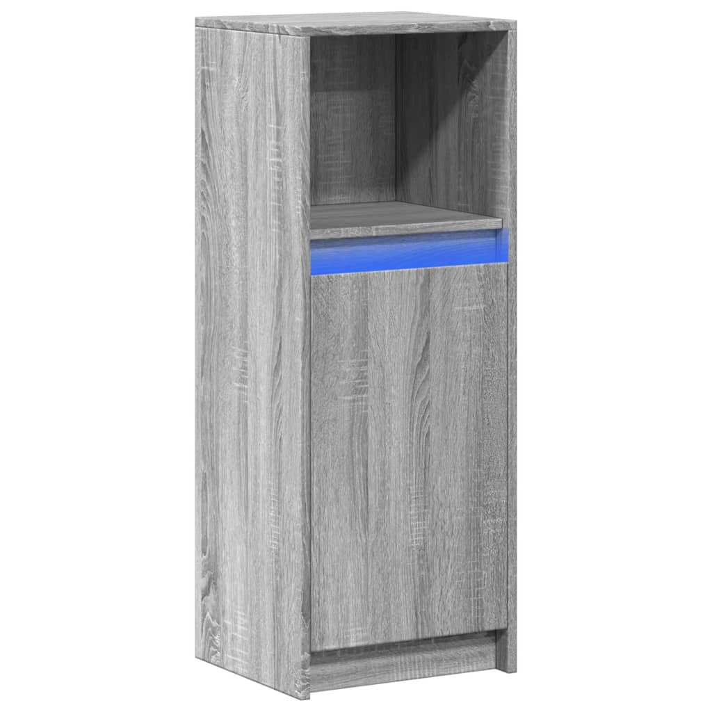 Sideboard mit LED sonomagrau 38x34x100 cm Holzwerkstoff