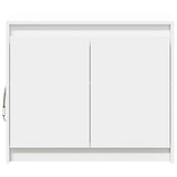 Sideboard with white LED 72x34x61 cm engineered wood