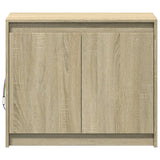 Buffet avec LED chêne sonoma 72x34x61 cm bois d'ingénierie