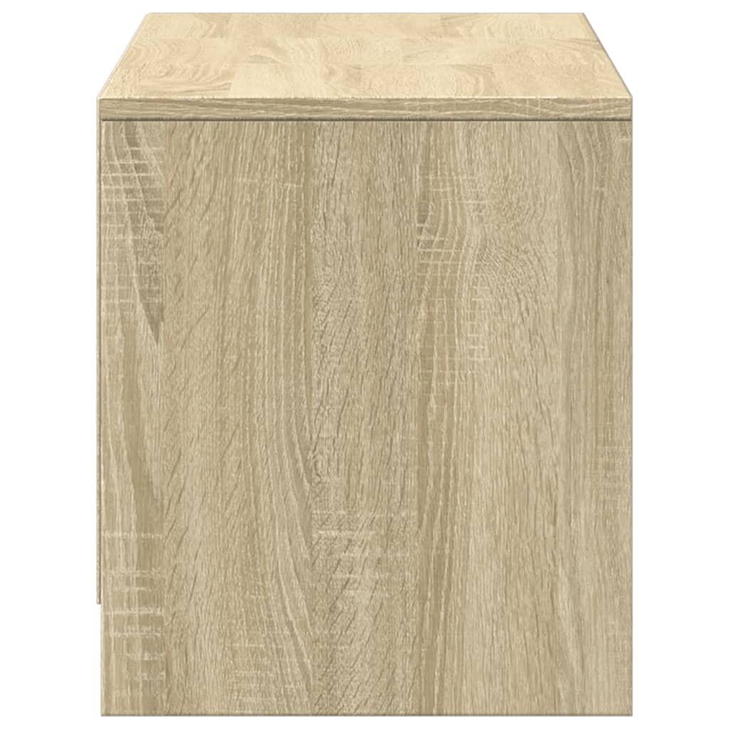 Meuble TV avec LED chêne sonoma 97x34x40 cm bois d'ingénierie