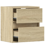 Wall mounted TV cabinet with LED lights sonoma oak 41x31x45 cm