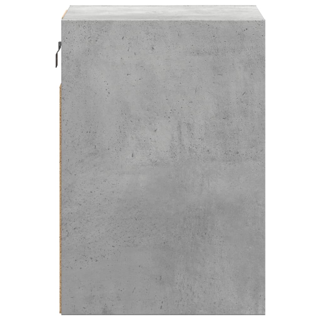 Meubles TV muraux et lumières LED 2 pcs gris béton 41x31x45 cm