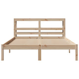 Cadre de lit sans matelas 140x200 cm bois massif de pin