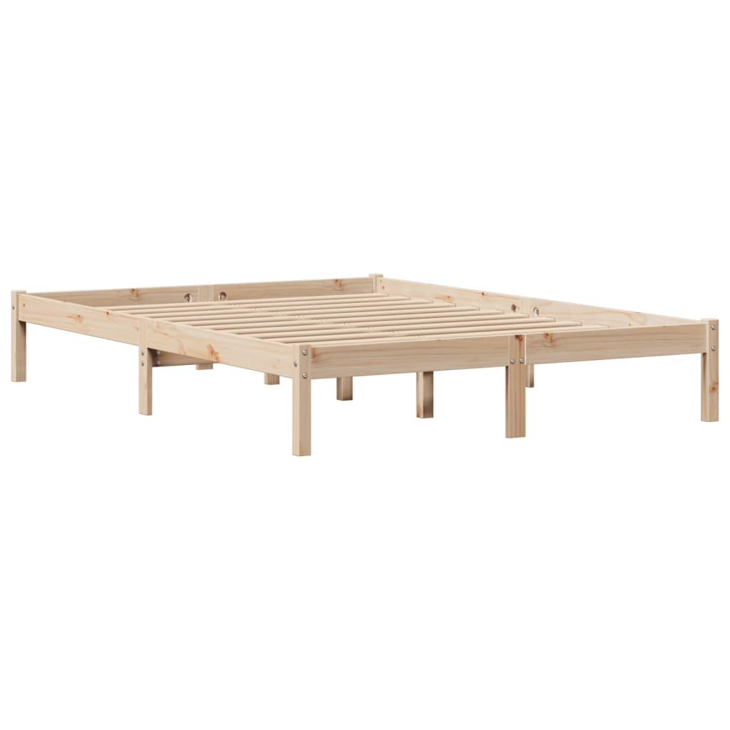 Cadre de lit sans matelas 140x200 cm bois massif de pin