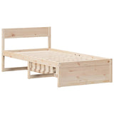 Cadre de lit sans matelas 100x200 cm bois massif de pin