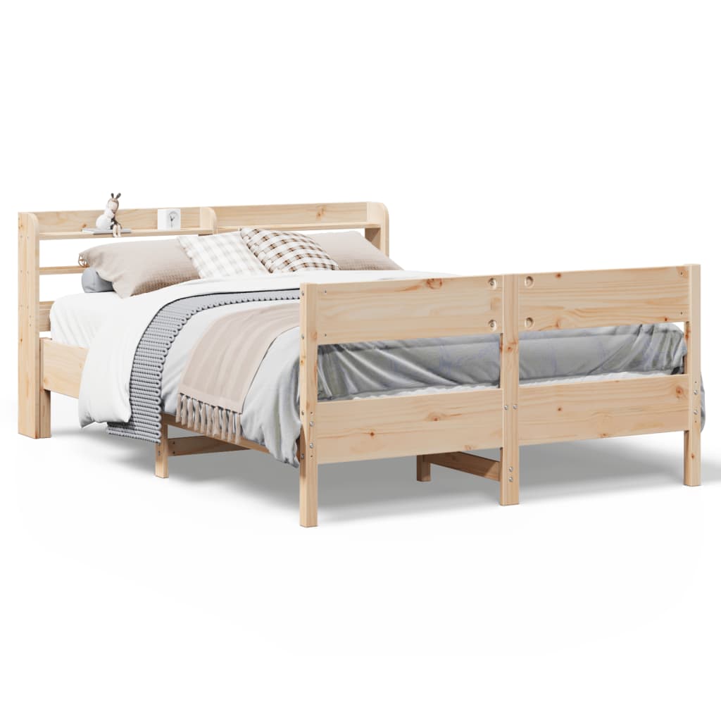 Cadre de lit sans matelas 120x200 cm bois de pin massif