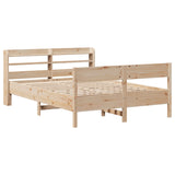 Cadre de lit sans matelas 120x200 cm bois de pin massif