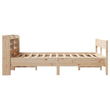 Cadre de lit sans matelas 120x200 cm bois de pin massif