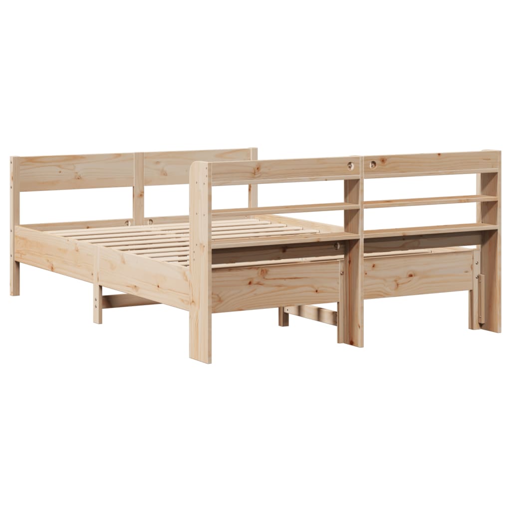 Cadre de lit sans matelas 120x200 cm bois de pin massif