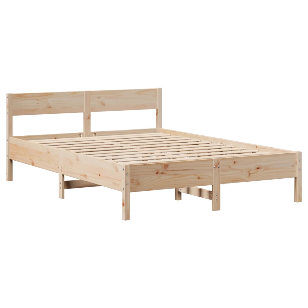 Cadre de lit sans matelas 120x200 cm bois de pin massif