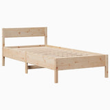 Cadre de lit sans matelas 90x200 cm bois de pin massif