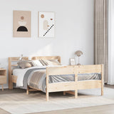 Cadre de lit sans matelas 140x190 cm bois de pin massif