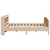 Cadre de lit sans matelas 180x200 cm bois massif de pin