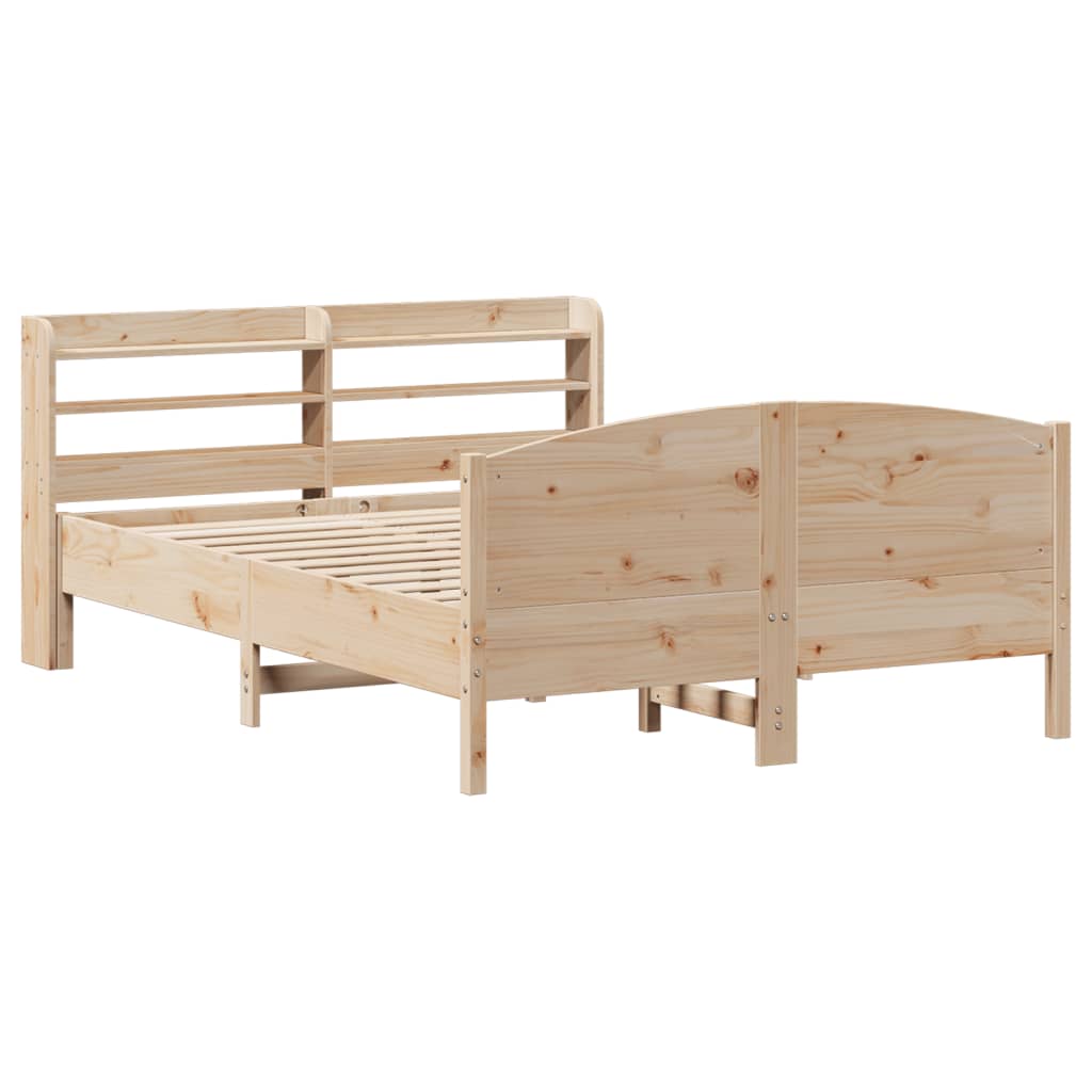 Cadre de lit sans matelas 160x200 cm bois massif de pin