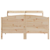 Cadre de lit sans matelas 140x200 cm bois massif de pin