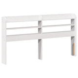 Cadre de lit sans matelas blanc 140x200 cm bois de pin massif