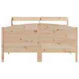 Cadre de lit sans matelas 140x190 cm bois de pin massif