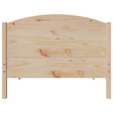 Cadre de lit sans matelas 100x200 cm bois massif de pin